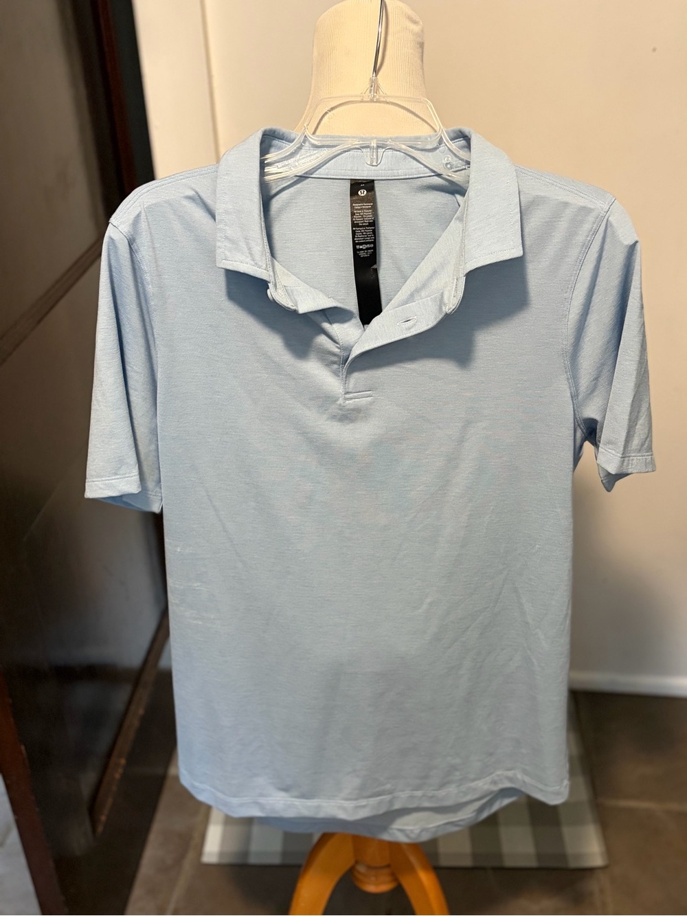 lululemon athletica Light Blue Polo Top